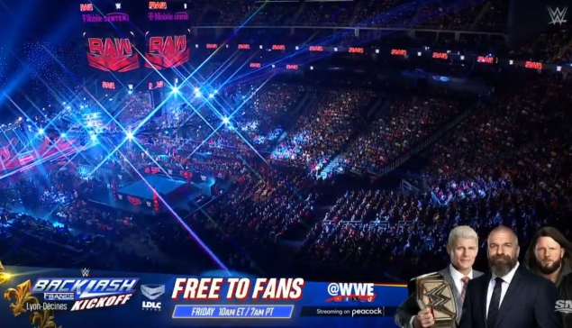 La WWE va organiser un Kickoff à l'extérieur avant SmackDown France